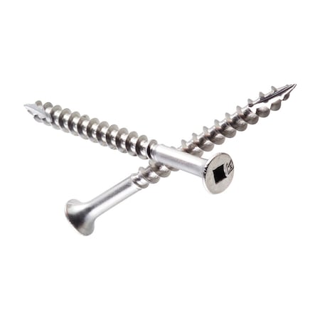 Simpson Strong-Tie Simpson Strong-Tie No. 10 X 3 in. L Square Stainless Steel Coarse Wood Screws 68 pk S10300DB1